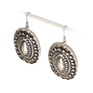 Silver Coral Earrings