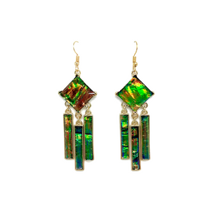 Emerald Tassel Earrings