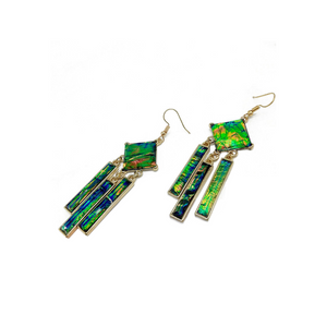 Emerald Tassel Earrings